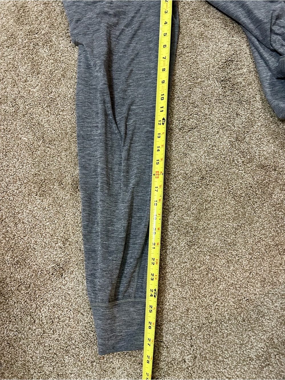 lululemon athletica Men's Dark Heather Gray Jogger Sweatpants - Picture 6 of 6